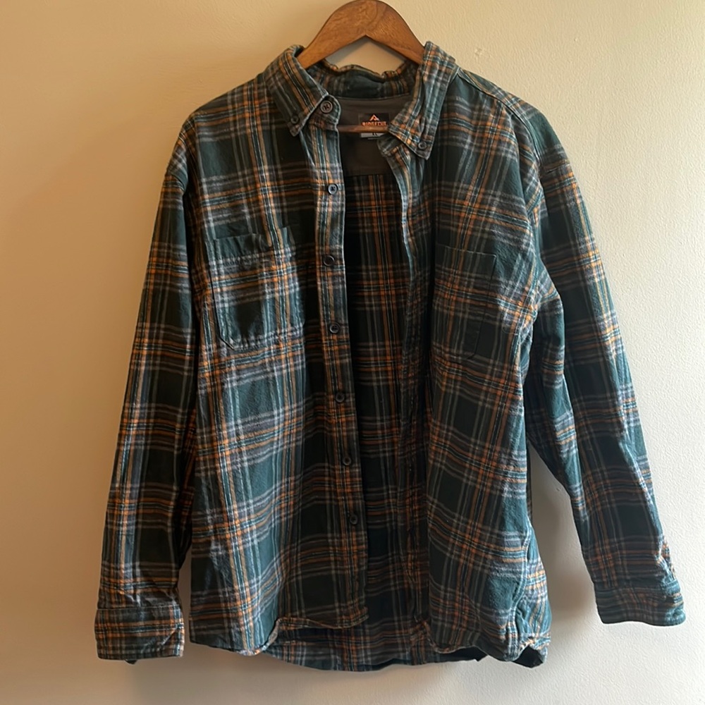 Men’s Ridgecut Toughwear Long sleeve Heavy Flannel Button Down